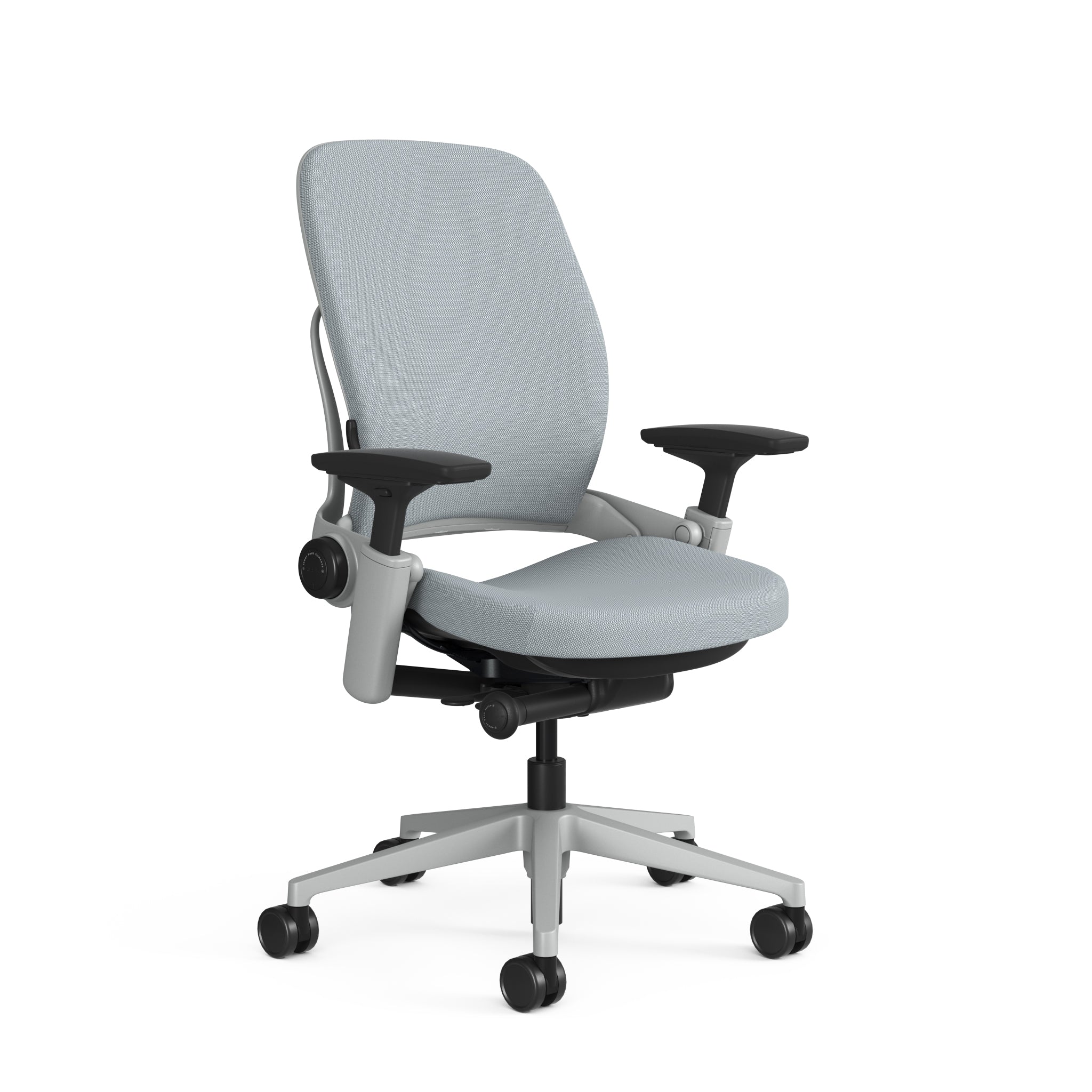 Upholstered Back Era Blue Nickel; Seat Era Blue Nickel; Frame Platinum
