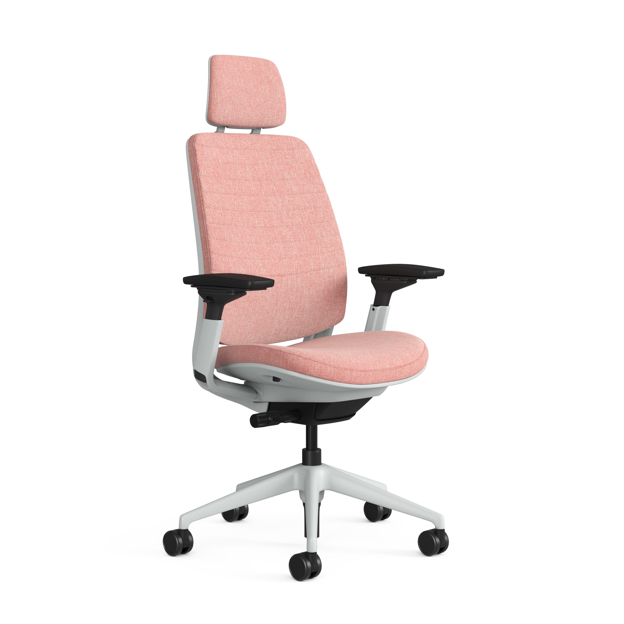 Quilted Back Otto Coral; Adjustable Lumbar; Seat Otto Coral; Frame Seagull