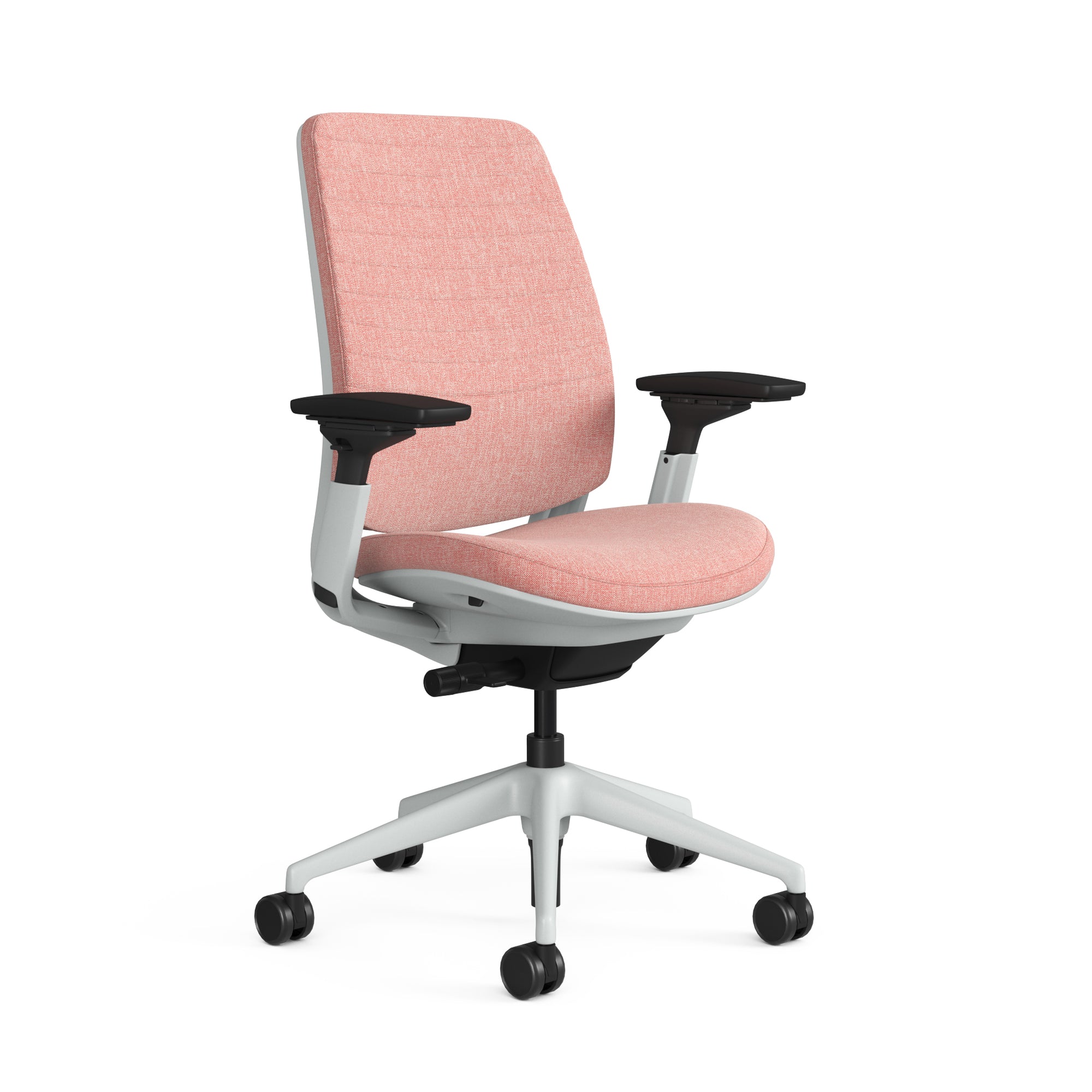 Quilted Back Otto Coral; Adjustable Lumbar; Seat Otto Coral; Frame Seagull