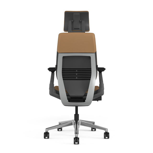 Mocha Montana Leather w/Polished Aluminum Base