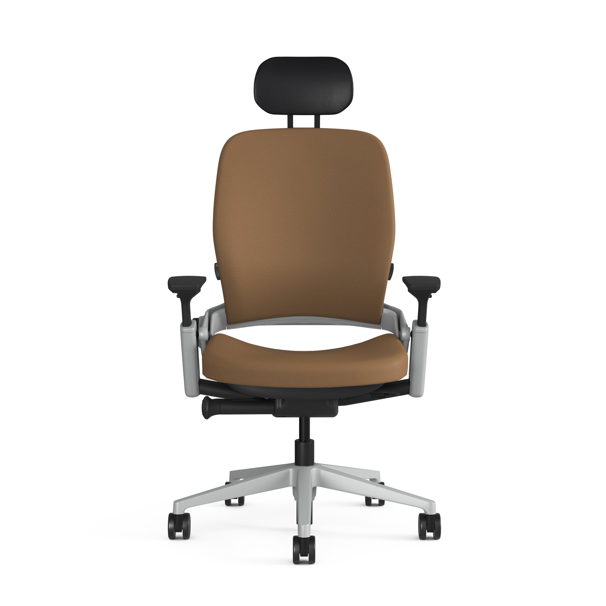 Mocha Montana Leather; Platinum Frame