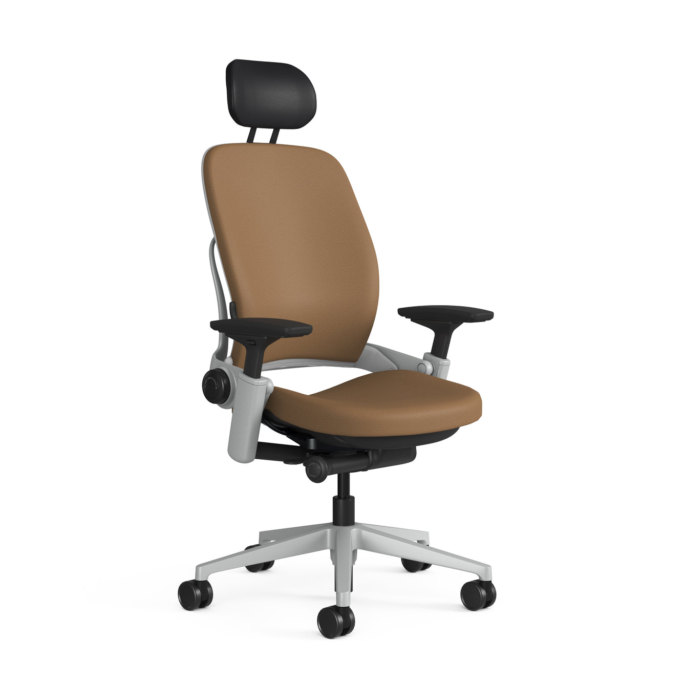 Mocha Montana Leather; Platinum Frame