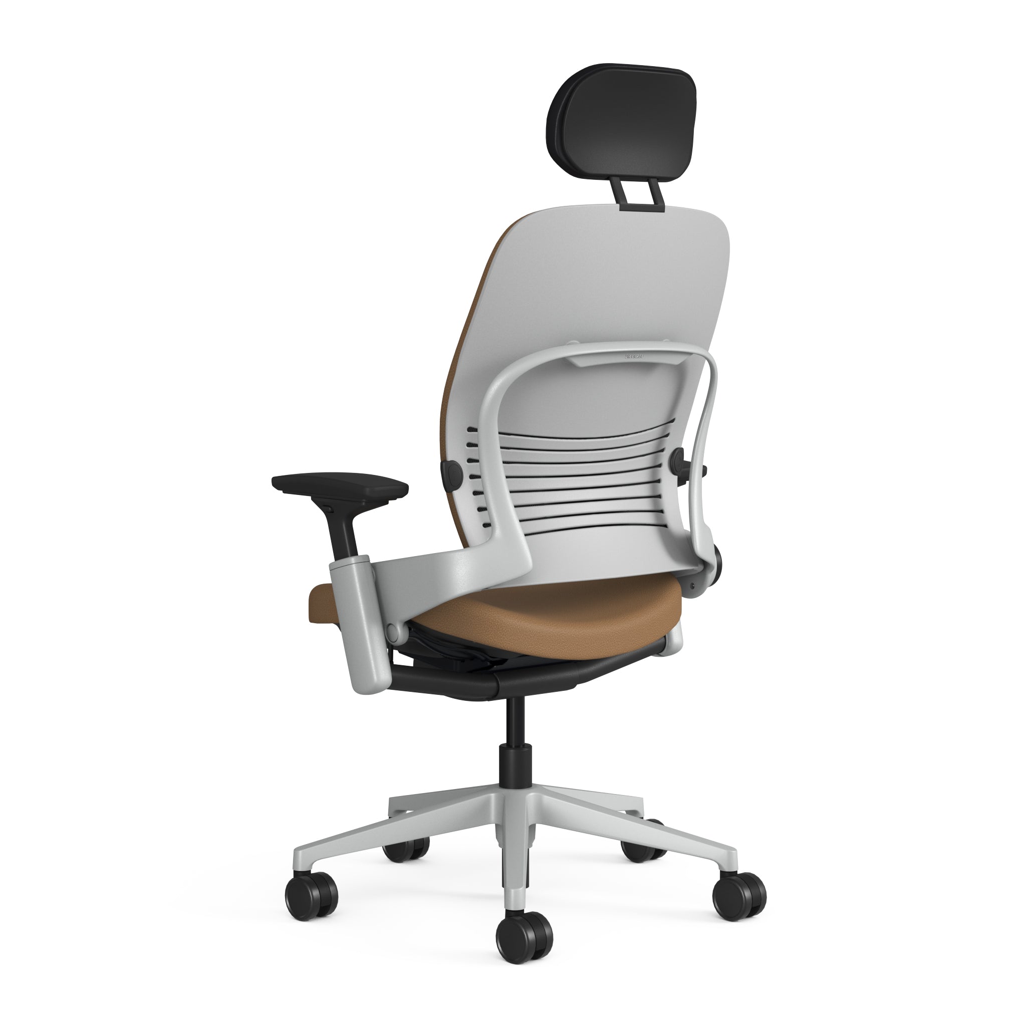 Mocha Montana Leather; Platinum Frame