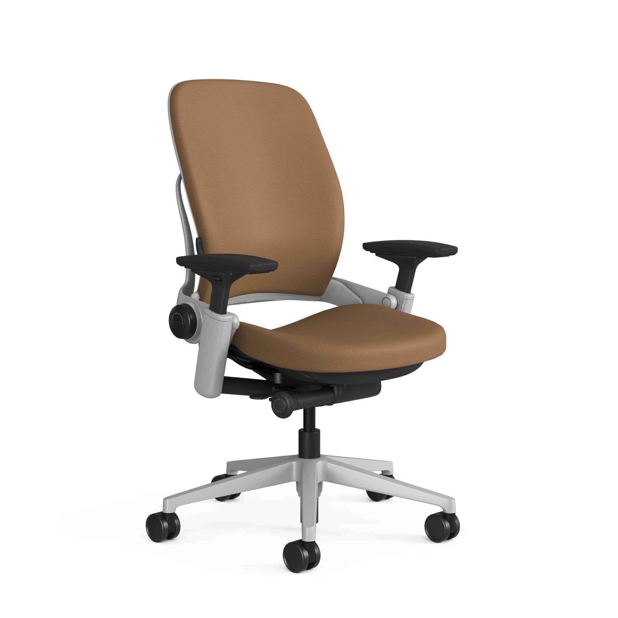 Mocha Montana Leather; Platinum Frame