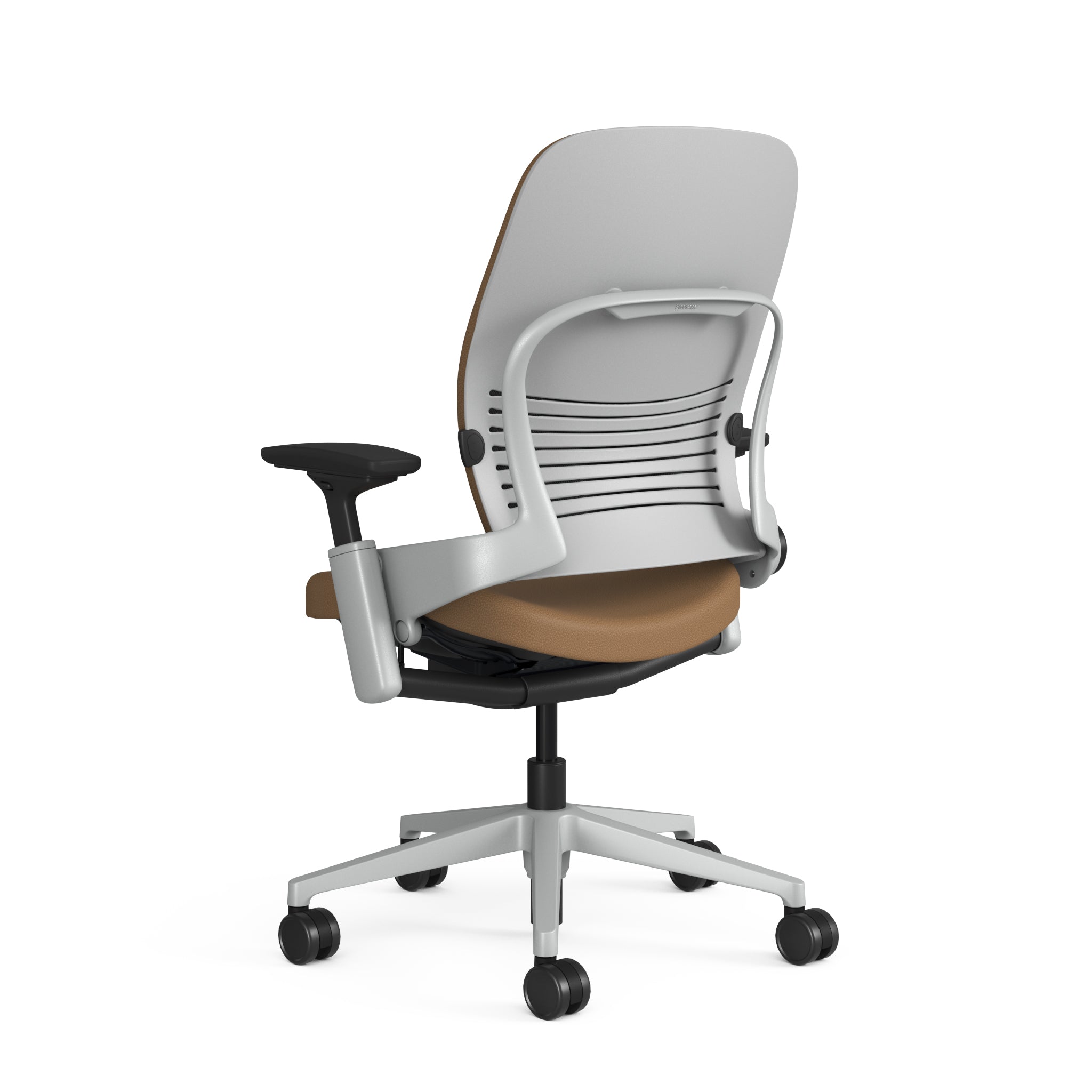 Mocha Montana Leather; Platinum Frame