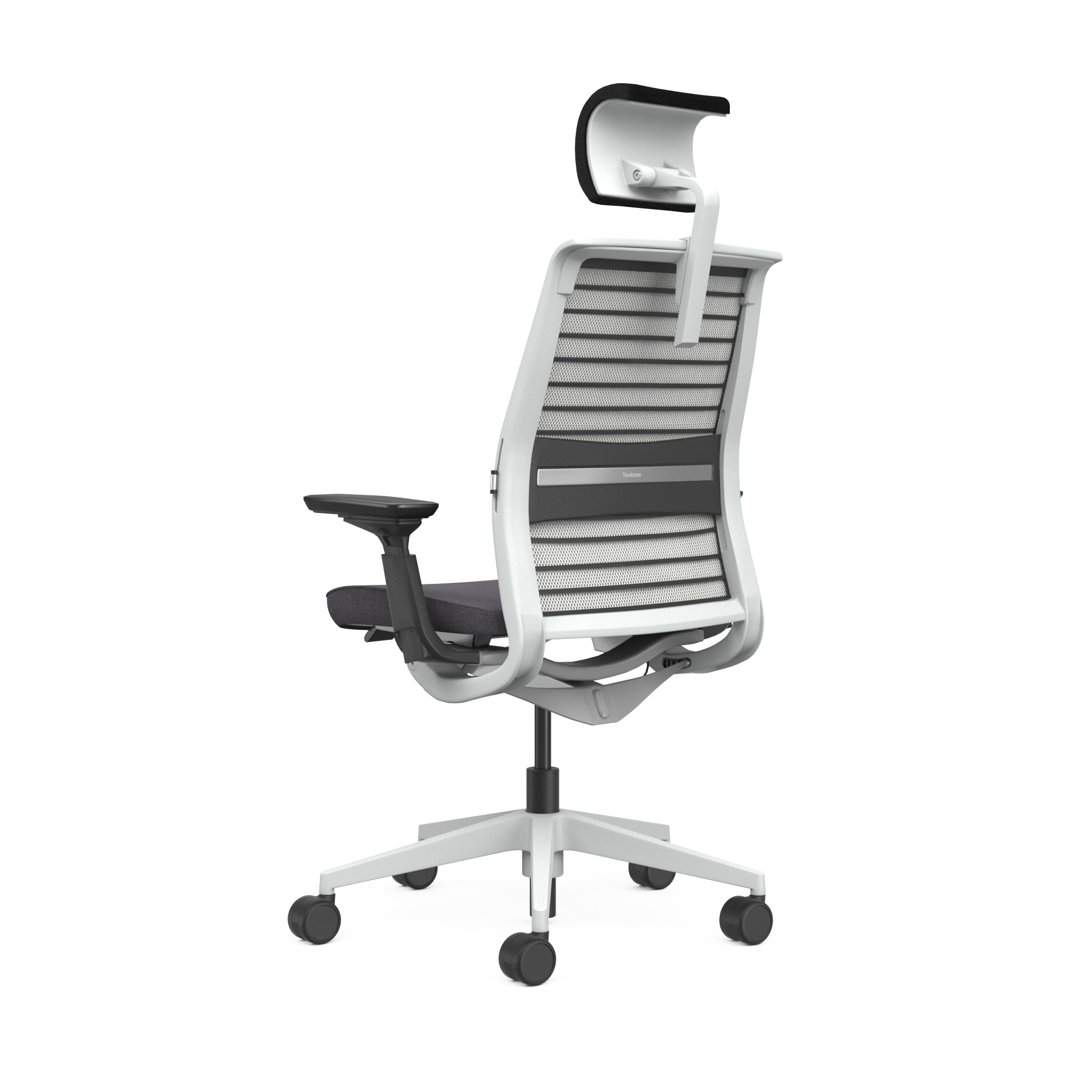 Mesh back 3D Knit Nickel; Seat fabric Otto Ash; Frame Seagull