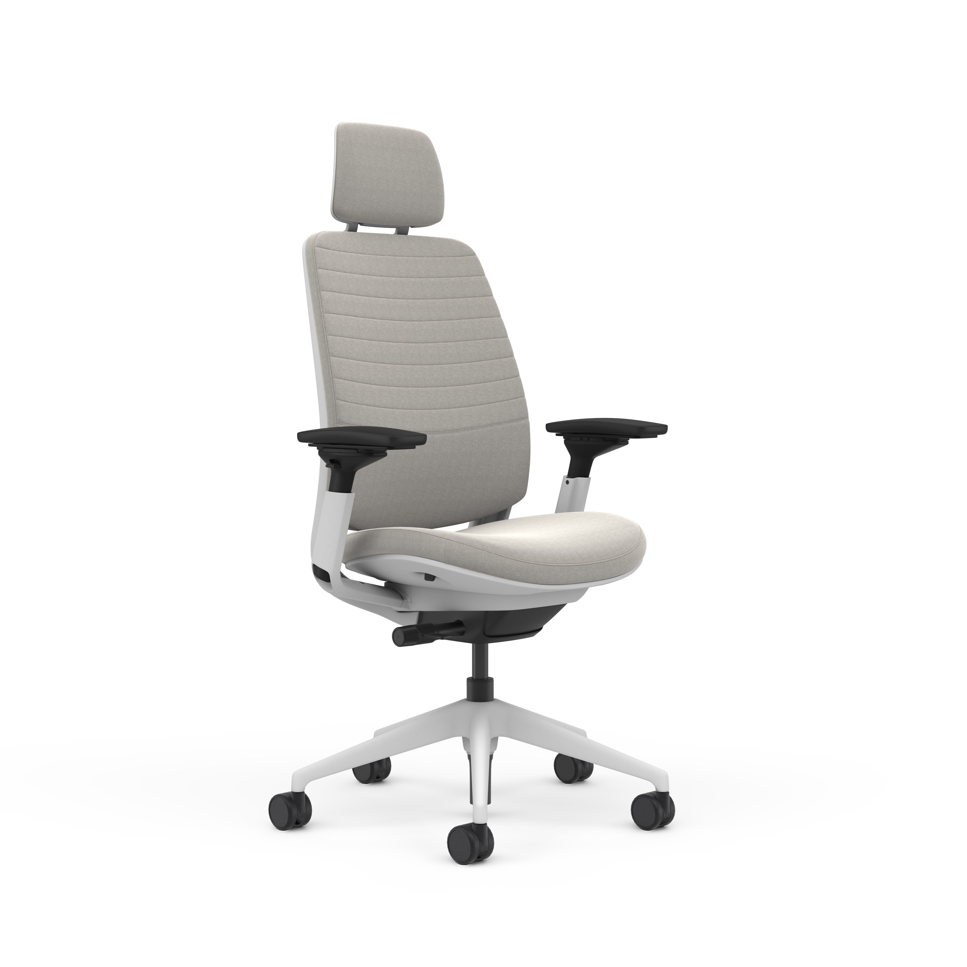 Quilted Back Otto Smoke; Adjustable Lumbar; Seat Otto Smoke; Frame Seagull