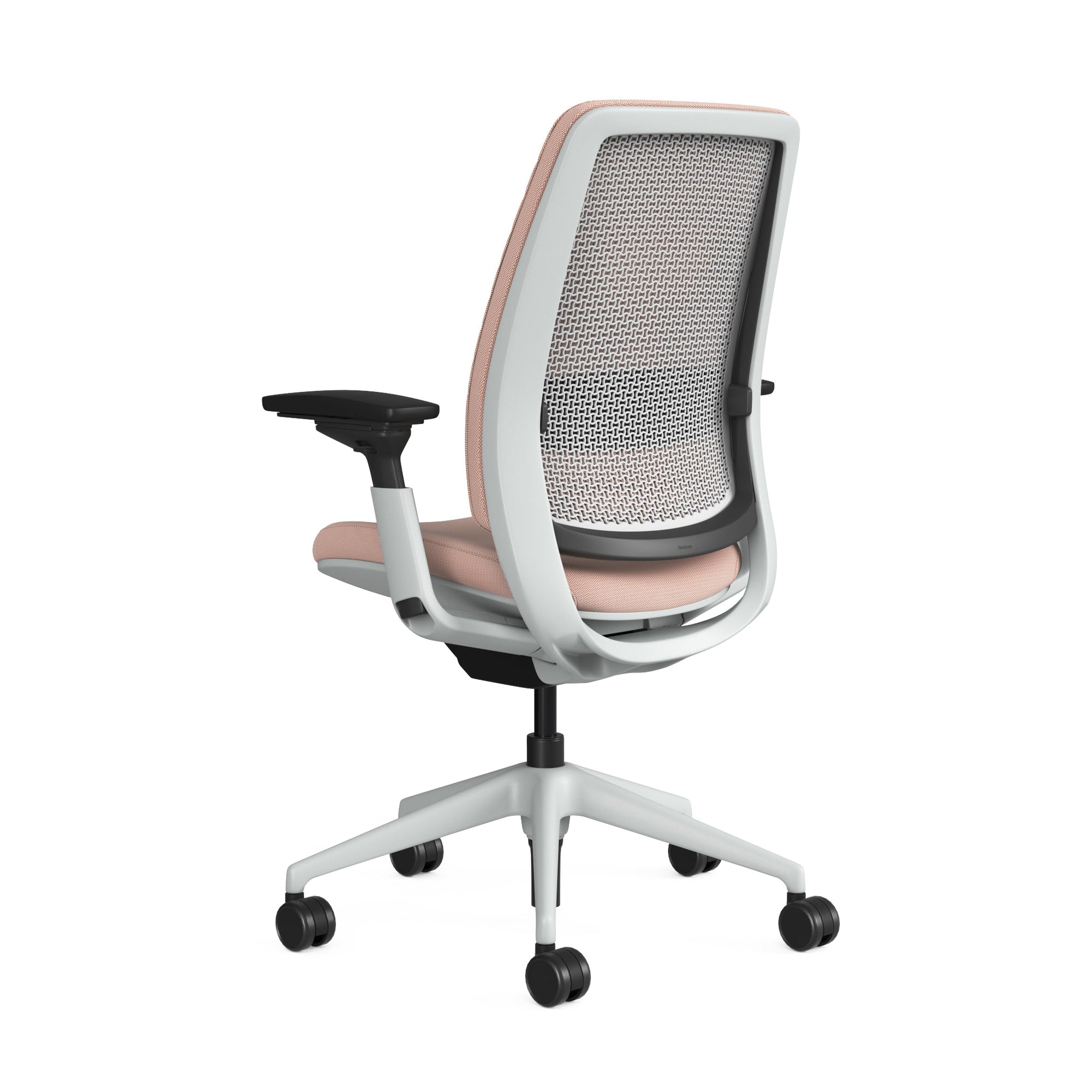 Quilted Back Era Pink; Adjustable Lumbar; Seat Era Pink; Frame Seagull