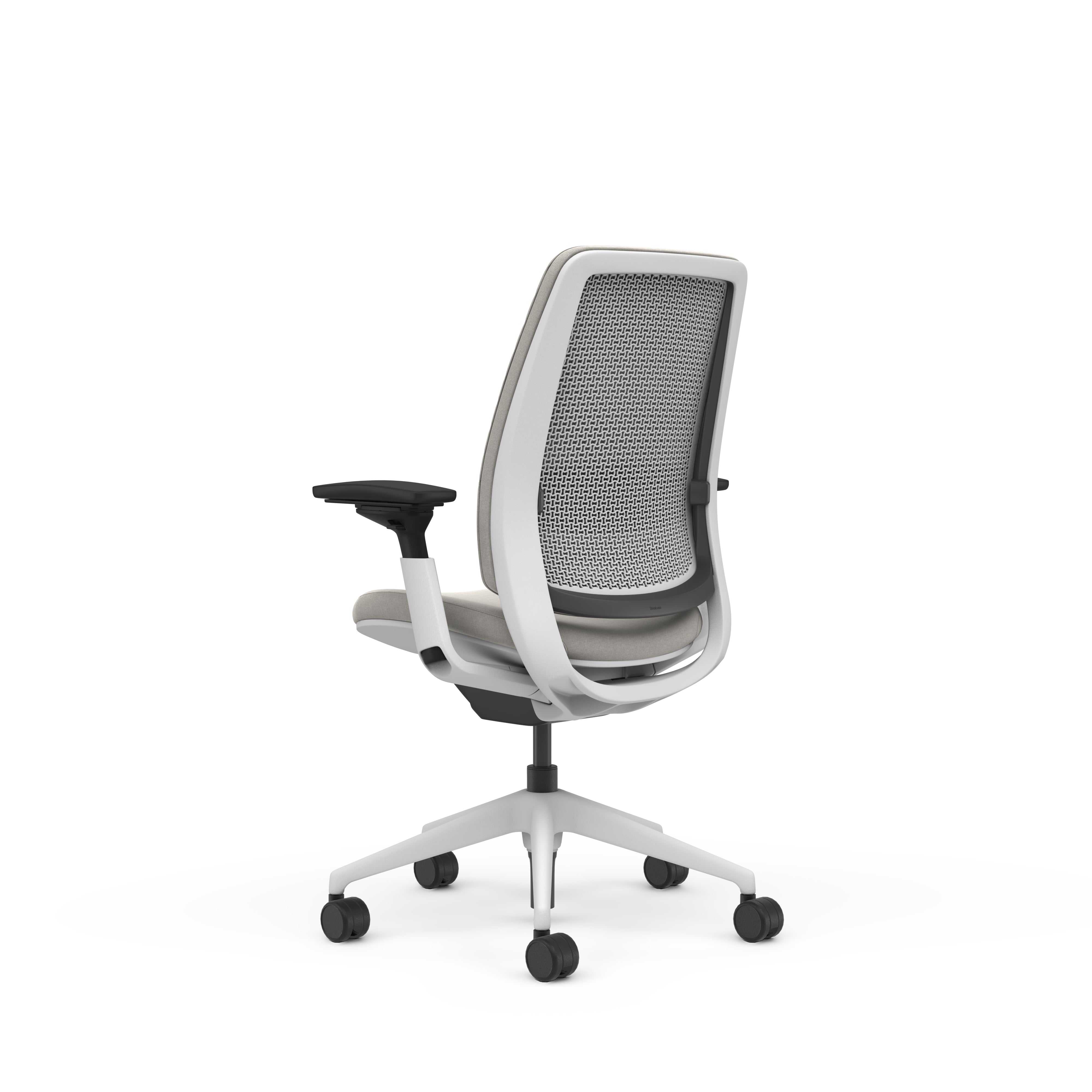 Quilted Back Otto Smoke; Adjustable Lumbar; Seat Otto Smoke; Frame Seagull