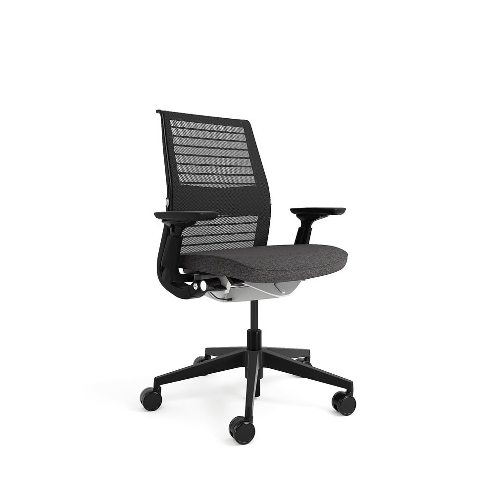 Mesh back 3D Knit Black; Seat fabric Otto Charcoal; Black Frame