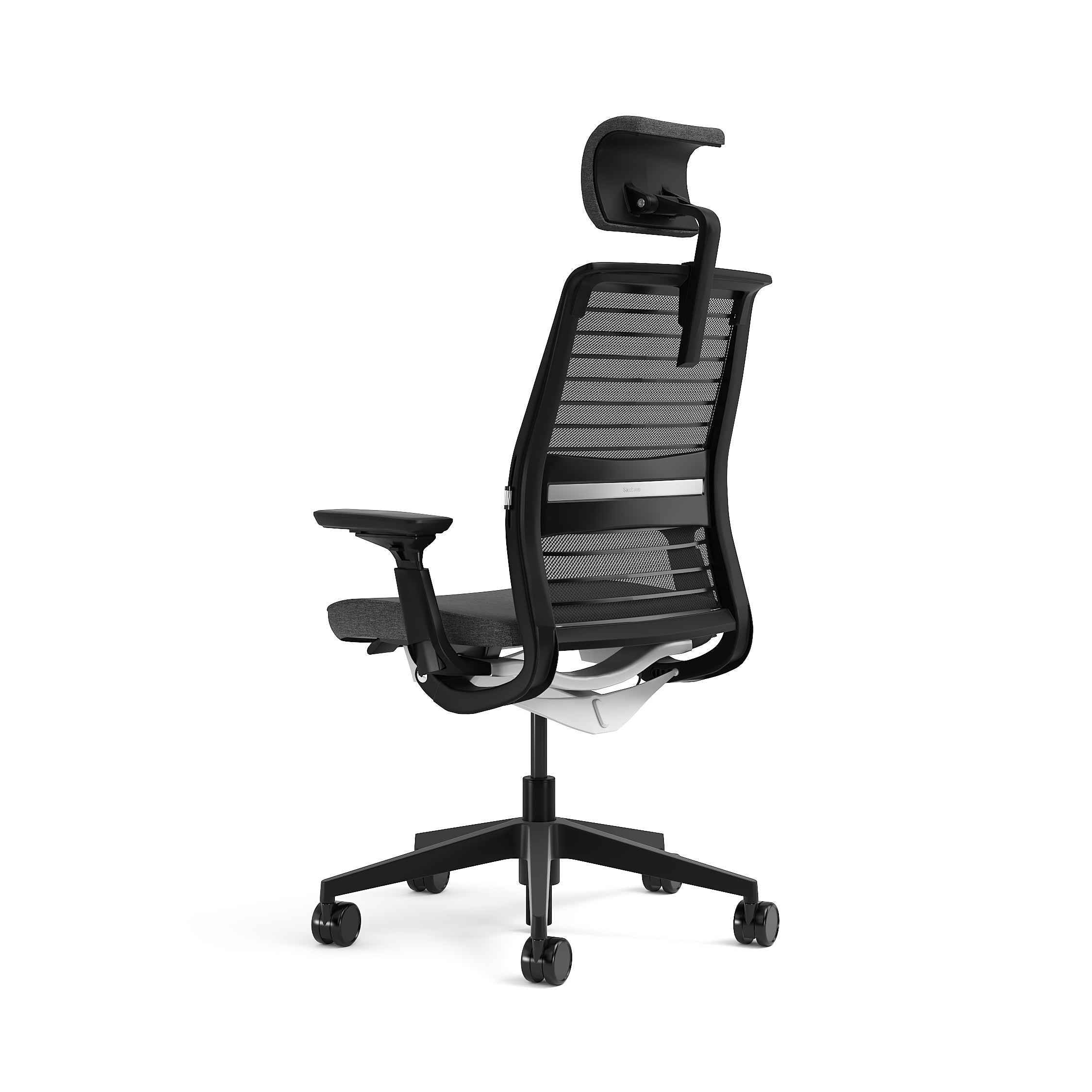 Mesh back 3D Knit Black; Seat fabric Otto Charcoal; Black Frame