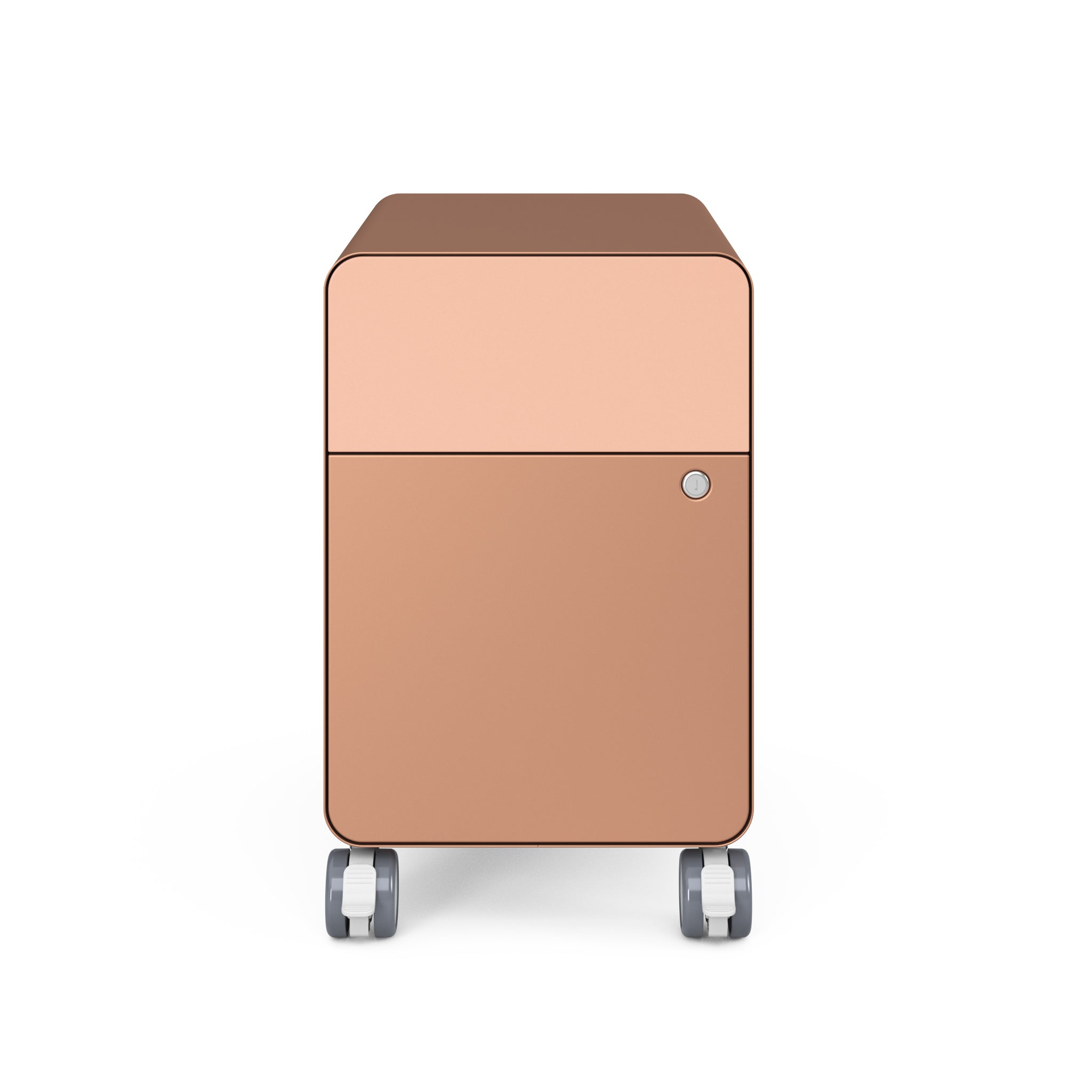 Matte Copper Carcass; Blush Box Drawer