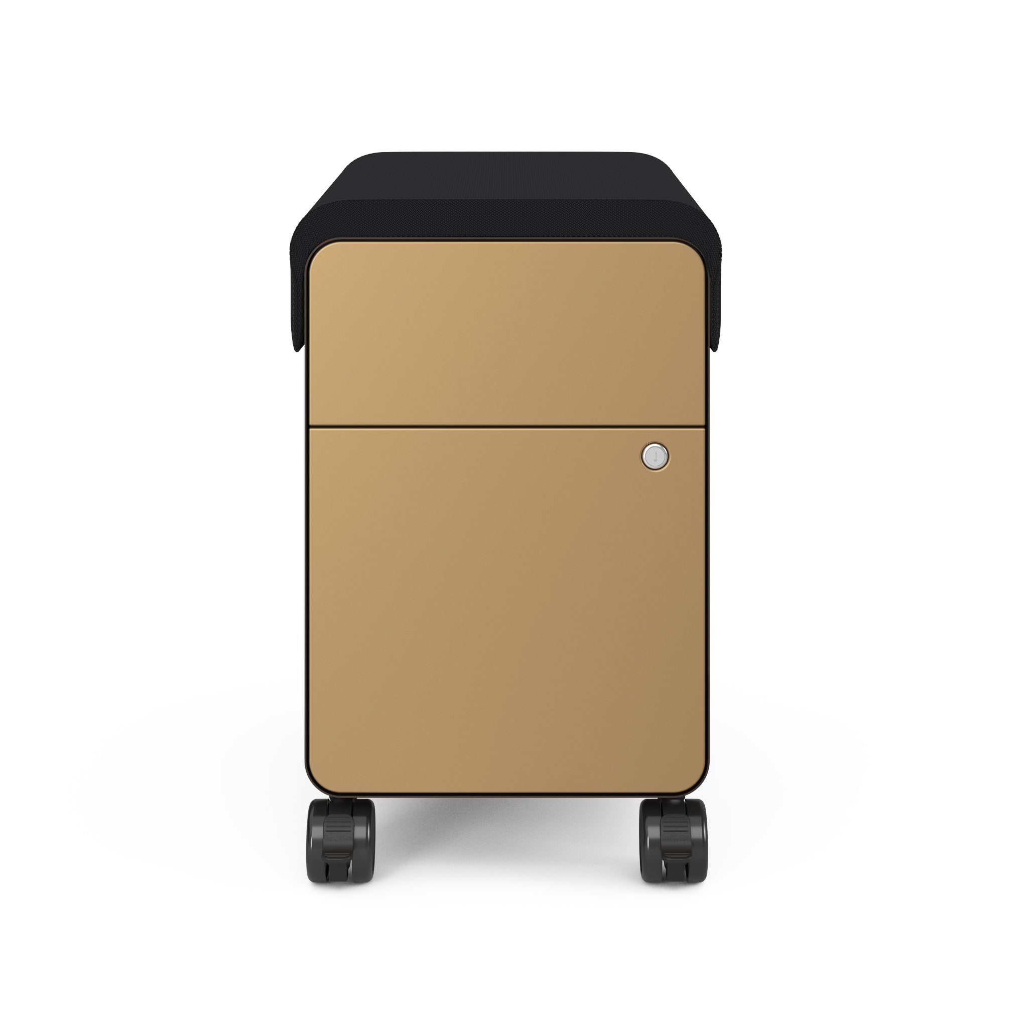 Night Bronze Carcass; Matte Brass Drawers