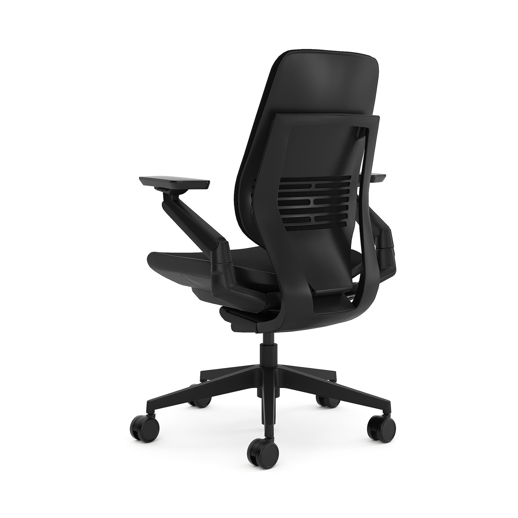  Steelcase Gesture Office Chair - Ergonomic Work Chair with  Wheels for Hard Flooring - Comfortable Office Chair - Intuitive-to-Adjust  Chairs for Desk - 360-Degree Arms - Licorice Fabric, Dark Frame 