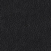 Upholstered black leather back and seat; Black Frame