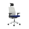 Mesh back 3D Knit Nickel; Seat fabric Cogent Royal Blue; Frame Seagull