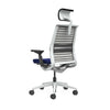 Mesh back 3D Knit Nickel; Seat fabric Cogent Royal Blue; Frame Seagull